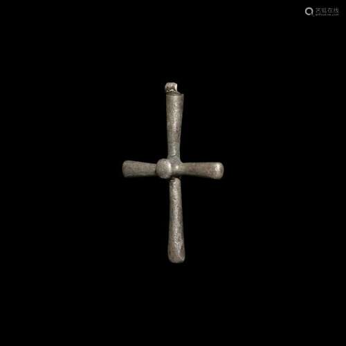 Byzantine Silver Cross Pendant