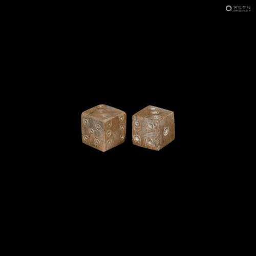 Roman Bone Dice Pair