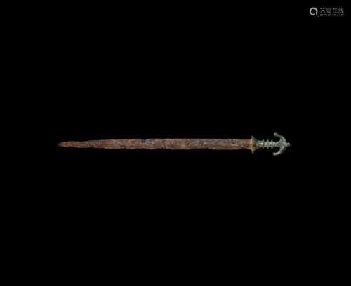 Western Asiatic Luristan Bronze Hilted Long Sword