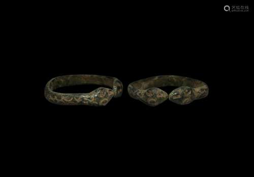 Roman Ring with Snake-Heads