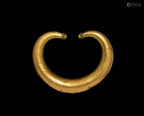 Iron Age Celtiberian Gold Clad Bracelet
