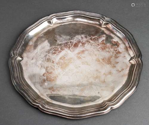 German Sterling Silver Circular Plate