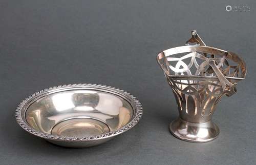 Sterling Silver Basket & Bowl Group of 2