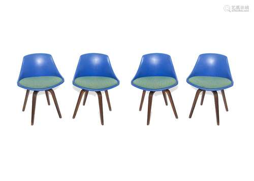 Mid-Century Modern Petit Swivel Chairs, 4