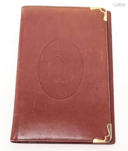 Cartier Burgundy Leather Small Portfolio / Folder