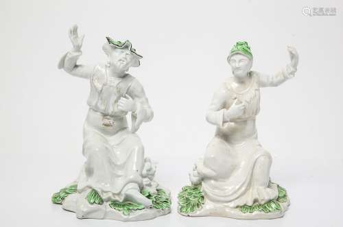 19th C. English Orientalist Porcelain Figures, 2