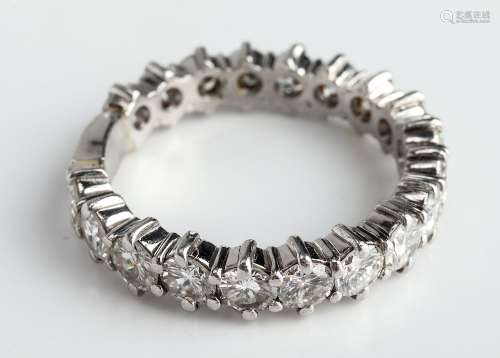 Platinum Diamond Eternity Band Ring