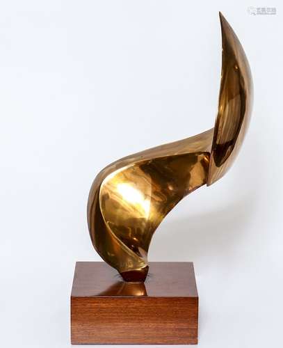 Leonardo Nierman Abstract Bronze Sculpture