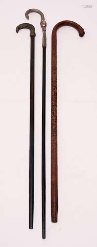 Metal Handle Walking Sticks, 3