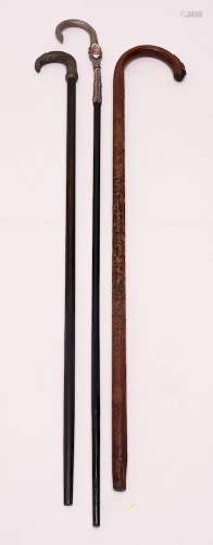 Metal Handle Walking Sticks, 3