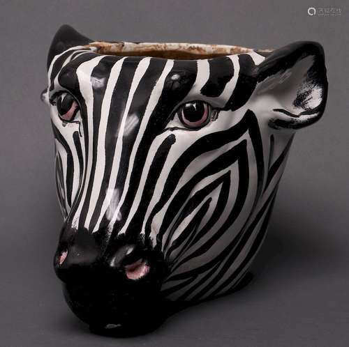 Rosenthal Netter Ceramic Zebra Jardiniere