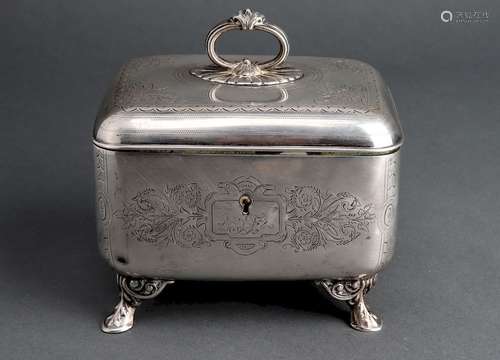 Austro-Hungarian Silver Tea Caddy