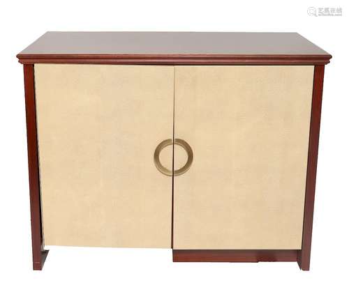 Modern Shagreen Sideboard w Wine Storage