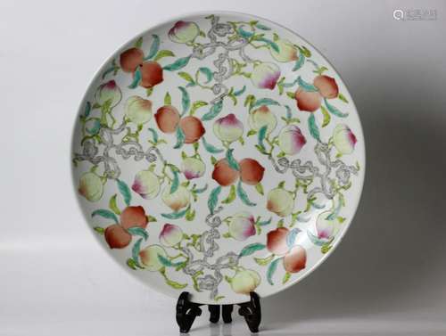 Chinese Famille Rose Porcelain Plate