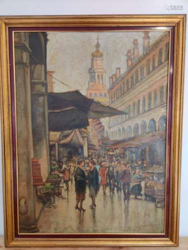 A.Campaiola, Italian Oil on Canvas