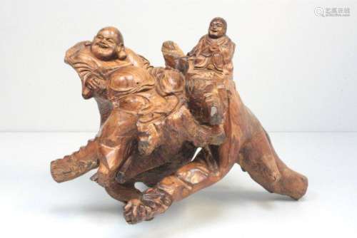 Huanghuali Root CARVING BUDDHA FIGURE ORNAMENT