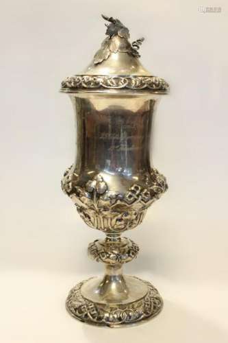Russian Silver Cover Goblet