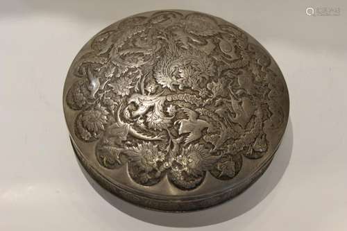 19th.C Persian Silver Box