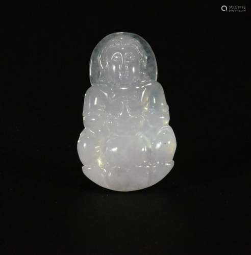 A JADEITE Guanyin PENDANT