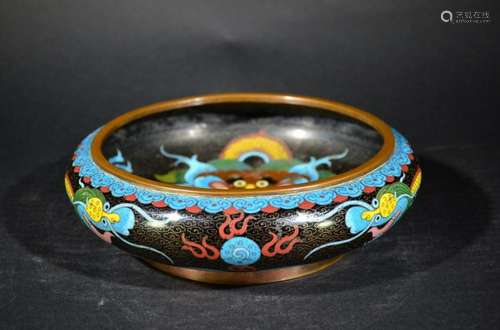 CLOISONNE ENAMEL DRAGON WASHER