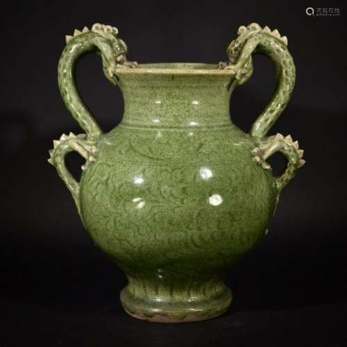 Yuan-Ming Period, Lungquan Yao ware jar