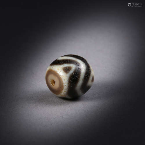 ANCIENT CHINESE TIBETAN DZI BEAD TIANZHU