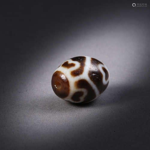 ANCIENT CHINESE TIBETAN DZI BEAD TIANZHU