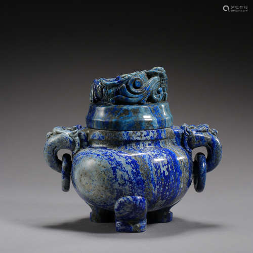 ANCIENT CHINESE LAPIS LAZULI CENSER