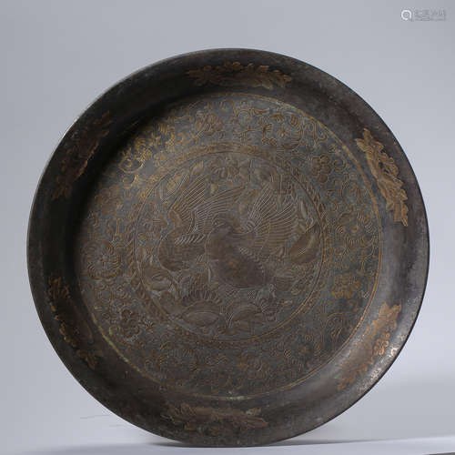 ANCIENT CHINESE SILVER PLATE