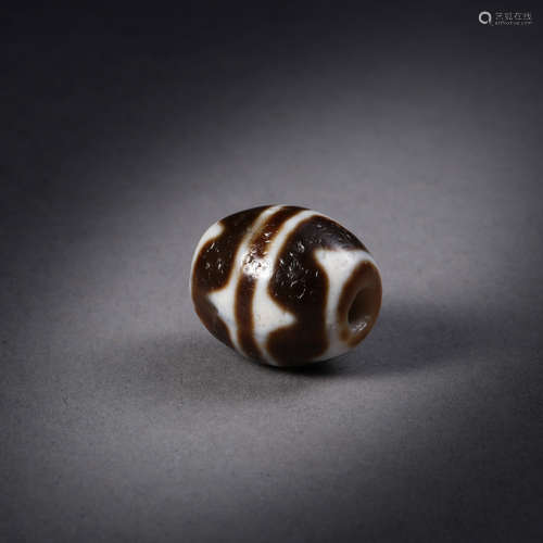 ANCIENT CHINESE TIBETAN DZI BEAD TIANZHU