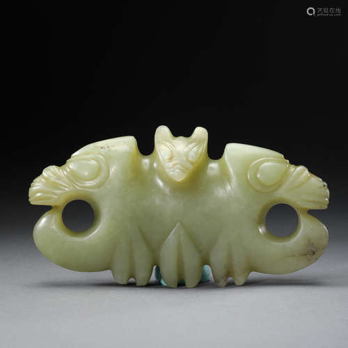 ANCIENT CHINESE HONGSHAN JADE STATUE