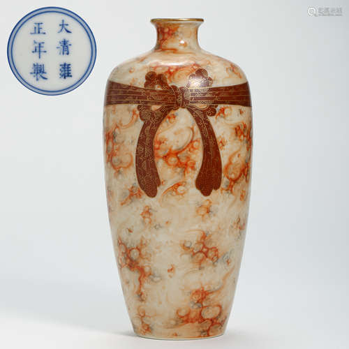 ANCIENT CHINESE BLUE AND WHITE PORCELAIN VASE