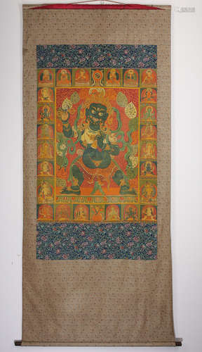 ANCIENT CHINESE BUDDHIST THANGKA