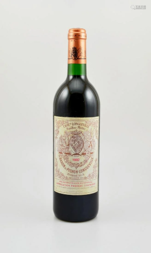 1 bottle 1992 Chateau Pichon-Longueville au Baron de