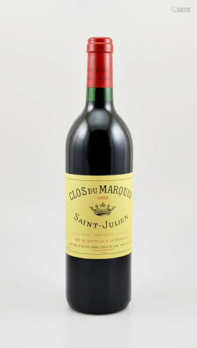 1 bottle 1993 Clos du Marquis,