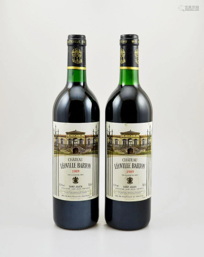 2 bottles of 1989 Chateau Leoville Barton,