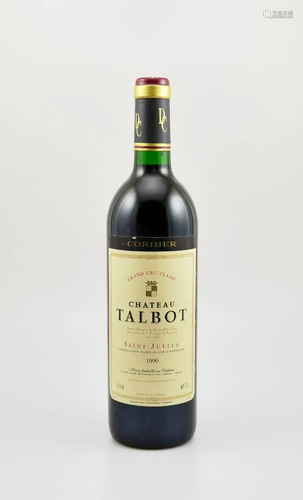 1 bottle 1990 Chateau Talbot, Saint-Julien,