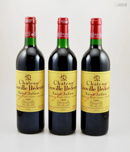 3 bottles of 1995 Chateau Leoville Poyferre,