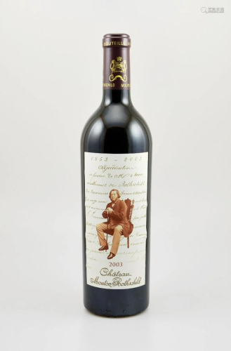 1 bottle 2003 Chateau Mouton Rothschild,