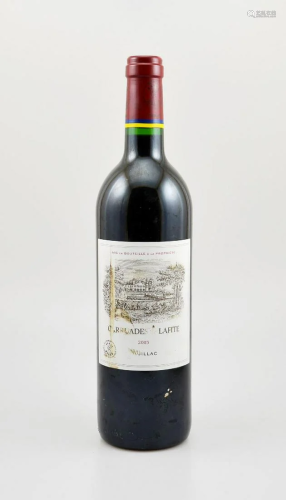 1 bottle 2003 Carruades de Lafite,