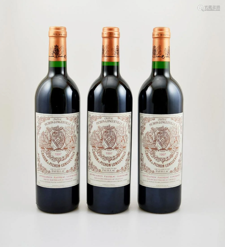 3 bottles of 1997 Pichon-Longueville Baron de Pi…