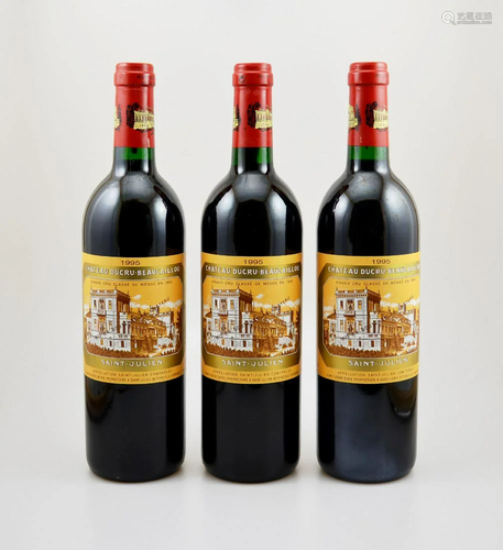 3 bottles of 1995 Chateau Ducru-Beaucaillou,