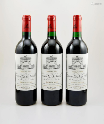 3 bottles of 1993 Chateau Leoville-Las Cases,