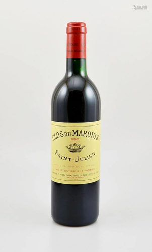 1 bottle 1990 Clos du Marquis,