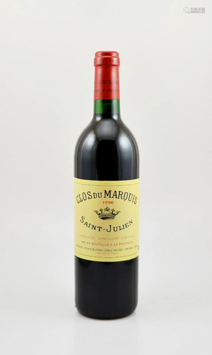 1 bottle 1996 Clos du Marquis,