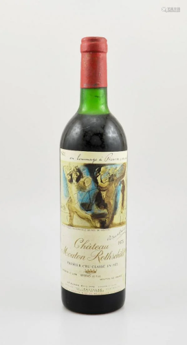 1 bottle 1973 Chateau Mouton Rothschild,