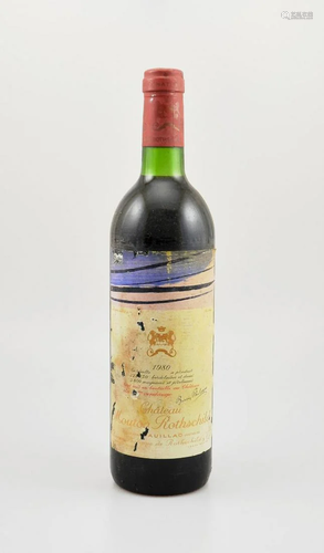 1 bottle 1980 Chateau Mouton Rothschild,