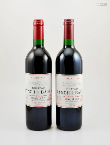 2 bottles of 1997 Chateau Lynch Bages,