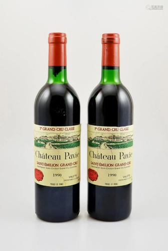 2 bottles of 1990 Chateau Pavie,