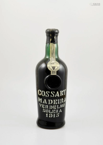 1 bottle 1915 Vintage Port Gordon Verdelho Madeira,